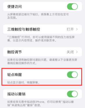 吕梁苹果授权维修站分享iPhone轻点无法唤醒怎么办