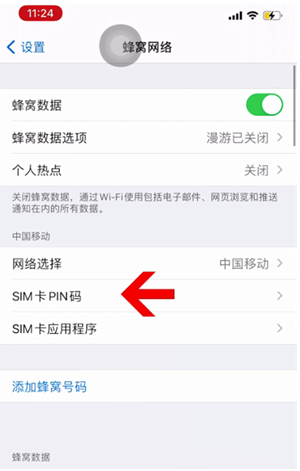 吕梁苹果14维修网分享如何给iPhone14的SIM卡设置密码 